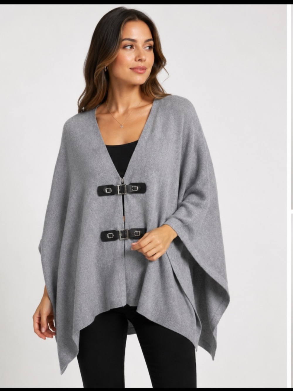 Michael kors poncho gray cardigan size small
